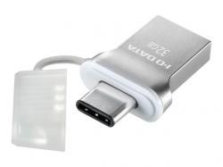 【新品/取寄品/代引不可】USB 3.1 Gen1 Type-C⇔Type-A 両コネクター搭載USBメモリー32GB U3C-