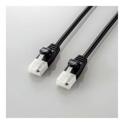 【新品/取寄品/代引不可】やわらかLANケーブル/CAT6A/爪折れ防止/5.0m/ブラック LD-GPAYT/BK50