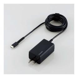 【新品/取寄品】ノートPC用ACアダプター/USB Power Delivery認証/45W/USB-Cケーブル一体型/抗菌/2