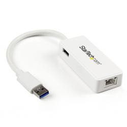 【新品/取寄品/代引不可】USB 3.0 - ギガビット有線LANアダプタ USB 3.0 ポート x1 ホワイト USB310