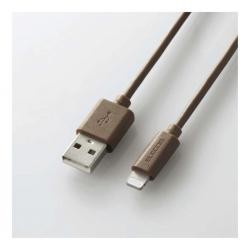 【新品/取寄品/代引不可】USB-A to Lightningケーブル/インテリアカラー/1.0m/ダークブラウン MPA-UA