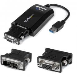 【新品/取寄品/代引不可】USB 3.0−DVI/ VGA変換アダプタ　外付けディスプレイ増設アダプタ　USB3.0 A(オス)