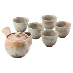 【新品/取寄品】【特選商品2】萩焼 松尾邑華作 御本手茶器揃 邑華-1