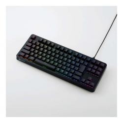 【新品/取寄品】ELECOM V custom TK-VK310SBK 銀軸 ブラック /ゲーミングキーボード/有線/着脱式/メ