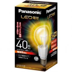 【新品/取寄品】パナソニック LED電球 クリア電球タイプ 5.4W LDA5LCW [電球色相当/口金E26] 