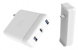 【新品/取寄品/代引不可】HyperDrive Apple 87W USB-C電源アダプタ用USB-C Hub HP16201