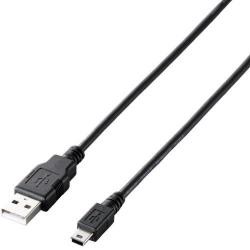 【新品/取寄品/代引不可】ゲーム用USBケーブル(A-miniB) 5.0m ブラック U2C-GMM50BK