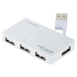 【新品/取寄品/代引不可】USBHUB2.0/ケーブル収納/バスパワー/4ポート/ホワイト U2H-YKN4BWH