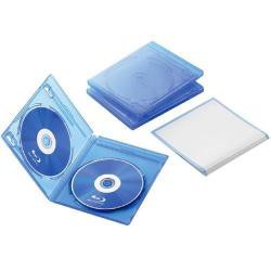 【新品/取寄品/代引不可】Blu-rayディスクケース(2枚収納タイプ/3枚セット/クリアブルー) CCD-BLU203CBU
