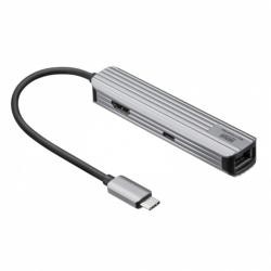 【新品/取寄品/代引不可】USB Type-Cマルチ変換アダプタ(HDMI+LAN付) USB-3TCHLP7S