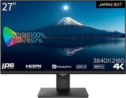 【新品/取寄品】27インチ ワイド 4K液晶ディスプレイ(3840x2160/IPS/DPx1/HDMIx2/PIP・PBP/ス