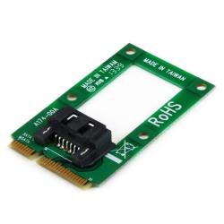 【新品/取寄品/代引不可】mSATA - SATA HDD/SSD変換アダプタ Mini SATA - SATAコンバータカード