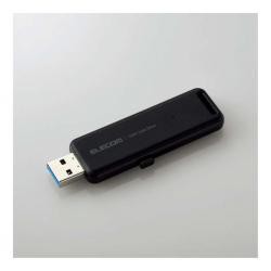 【新品/取寄品/代引不可】外付けSSD/ポータブル/USB3.2(Gen2)対応/スライド式/250GB/ブラック ESD-EM