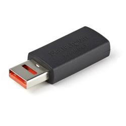 【新品/取寄品/代引不可】USB充電特化アダプタ/USB-A[メス]-USB-A[オス]/充電のみ対応/USBデータ通信機能カッ