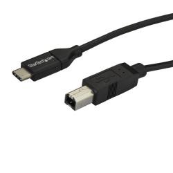 【新品/取寄品/代引不可】USB-C-USB-Bケーブル 2m USB 2.0準拠 USB Type-C(オス)-USB B(オ