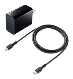 【新品/取寄品/代引不可】USB PD対応AC充電器(PD45W・TypeCケーブル付き) ACA-PD80BK