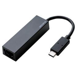 【新品/取寄品】有線LANアダプタ/Giga対応/USB3.1/Type-C/ブラック EDC-GUC3-B