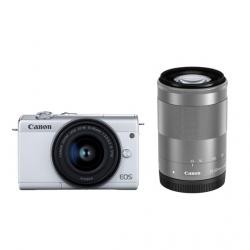 【新品/在庫あり】Canon EOS M200 ダブルズームキット ホワイト 小型ミラーレスカメラ キヤノン