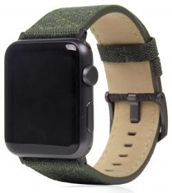 【新品/取寄品/代引不可】Apple Watch バンド 42mm/44mm用 Wax Canvas カーキ SD16043AW