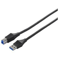 【新品/取寄品/代引不可】ユニバーサルコネクター USB3.0 A to B ケーブル 3m ブラック ＢＳＵＡＢＵ３シリーズ 