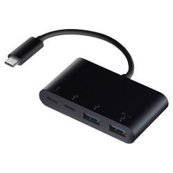 【新品/取寄品】USBHUB/USB3.1(Gen1)/PD対応/Type-Cコネクタ/Aメス2ポート/Cメス2ポート/バスパワ