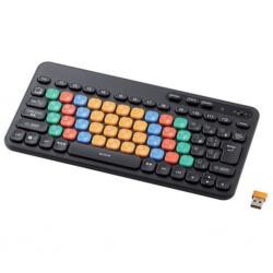 【新品/取寄品】パソコン学習用キーボード/KEY PALETTO/無線(2.4GHz)/メンブレン式/ミニサイズ/抗菌/ブラック