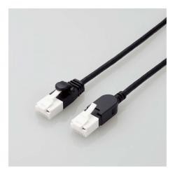 【新品/取寄品/代引不可】LANケーブル/CAT6A/爪折れ防止/スイング式コネクタ/2.0m/ブラック LD-GPATSW/B