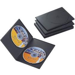 【新品/取寄品/代引不可】スリムDVDトールケース(2枚/ブラック/5個) CCD-DVDS05BK