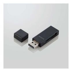 【新品/取寄品/代引不可】カードリーダー/スティックタイプ/USB2.0対応/SD+microSD対応/ブラック MR-D205