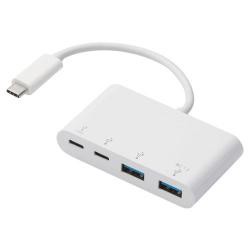 【新品/取寄品】USBHUB/USB3.1(Gen1)/PD対応/Type-Cコネクタ/Aメス2ポート/Cメス2ポート/バスパワ