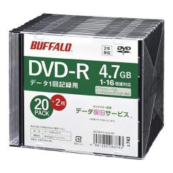 【新品/取寄品/代引不可】光学メディア DVD-R PCデータ用 法人チャネル向け 20枚+2枚 RO-DR47D-022CWZ