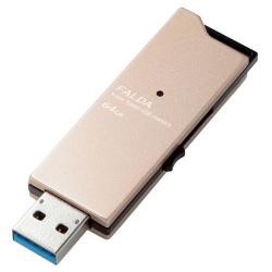 【新品/取寄品】USBメモリー/USB3.0対応/スライド式/高速/DAU/64GB/ゴールド MF-DAU3064GGD