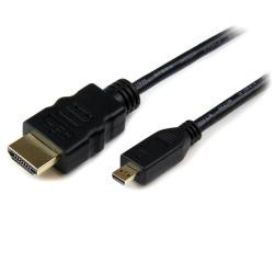 【新品/取寄品/代引不可】1m イーサネット対応ハイスピードHDMI - HDMI Micro変換ケーブル HDMI(タイプA)