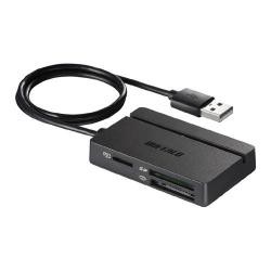 【新品/取寄品/代引不可】USB2.0 マルチカードリーダー スタンダードモデル ブラック BSCR100U2BK