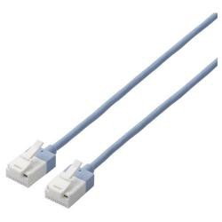 【新品/取寄品/代引不可】LANケーブル/CAT6A/スーパースリム/爪折れ防止/1.5m/ブルー LD-GPASST/BU15