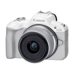 【新品/取寄品】Canon EOS R50 RF-S18-45 IS STM レンズキット ホワイト ミラーレスカメラ キヤノン