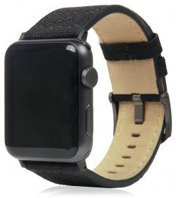 【新品/取寄品/代引不可】Apple Watch バンド 42mm/44mm用 Wax Canvas ブラック SD16045A