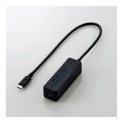 【新品/取寄品】USB Type C ハブ/USB3.1(Gen1)/USB-Aメス3ポート/PD対応Type-C1ポート/ケー