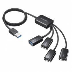 【新品/取寄品/代引不可】USB3.2 Gen1+USB2.0 コンボハブ(4ポート) USB-3H436BK