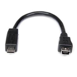 【新品/取寄品/代引不可】15cm Micro USB - Mini USB 変換アダプタケーブル マイクロUSB(オス) - 