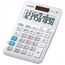 【新品/取寄品/代引不可】カシオ W税率電卓 ミニジャストタイプ ホワイト 10桁 MW-100TC-WE-N