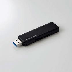 【新品/取寄品/代引不可】外付けSSD/USB3.2(Gen1)対応/スライド式/Type-C&Type-A両対応/1TB/ブラ