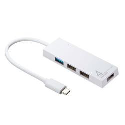 【新品/取寄品/代引不可】USB Type C コンボハブ(4ポート) ホワイト USB-3TCH7W