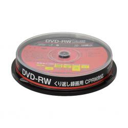 【新品/取寄品/代引不可】DVD-RW CPRM 録画用 1-2倍速 10枚スピンドル GH-DVDRWCA10