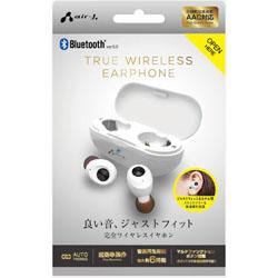 【新品/在庫あり】air-J Bluetooth ver5.0 完全ワイヤレスイヤホン BT-AP4 WH ホワイト