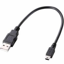 【新品/取寄品/代引不可】USB2.0ケーブル/ゲーム用/A-miniBタイプ/0.25m/ブラック U2C-GMM025BK