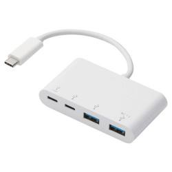 【新品/取寄品】USBHUB/USB3.1(Gen2)/PD対応/Type-Cコネクタ/Aメス2ポート/Cメス2ポート/バスパワ