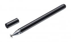 【新品/取寄品/代引不可】ディスク式&導電繊維タッチペン(ブラック) PDA-PEN50BK
