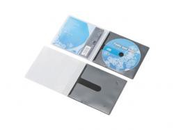 【新品/取寄品/代引不可】CD/DVD用スリム収納ソフトケース 1枚収納タイプ/10個入り/ブラック CCD-DPC10BK