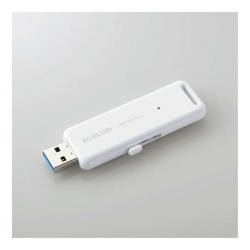 【新品/取寄品/代引不可】外付けSSD/ポータブル/USB3.2(Gen2)対応/スライド式/1TB/ホワイト ESD-EMB1